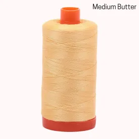 Aurifil 50wt Mako Cotton Large Spool - Medium Butter
