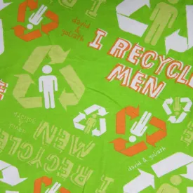 David & Goliath I Recycle Men on Cotton Jersey Fabric