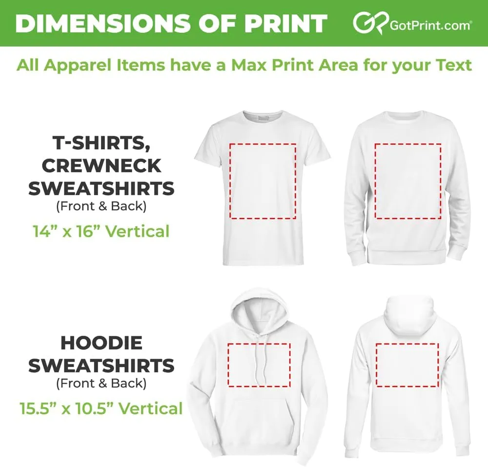GotPrint Men Customized T Shirts, Personalized Shirt, Customize Your Own Design T-Shirt, Custom Tee Shirt Design
