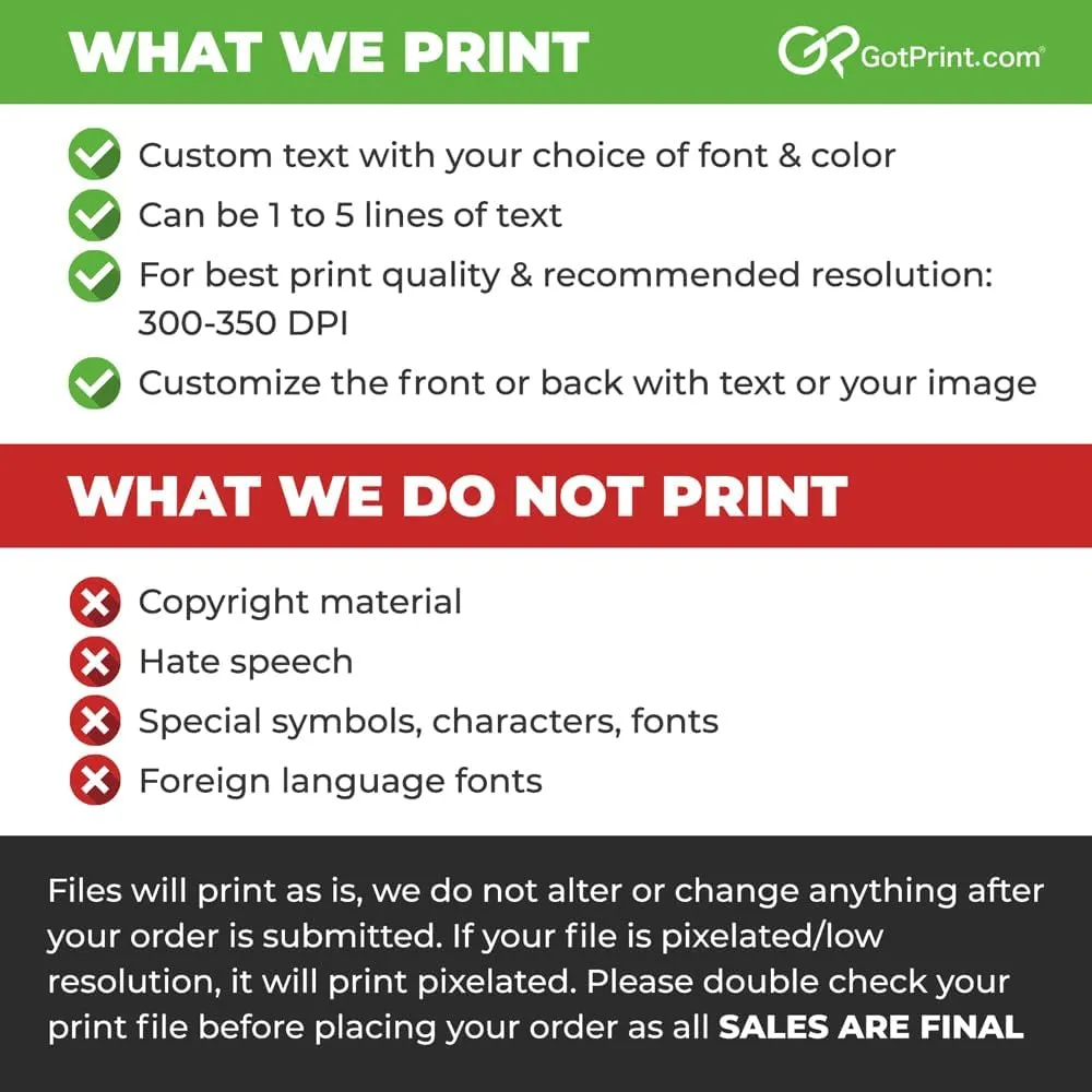 GotPrint Men Customized T Shirts, Personalized Shirt, Customize Your Own Design T-Shirt, Custom Tee Shirt Design