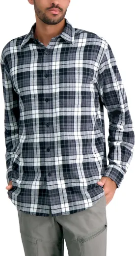 Haggar Men's Classic Plaid Flannel Shirt