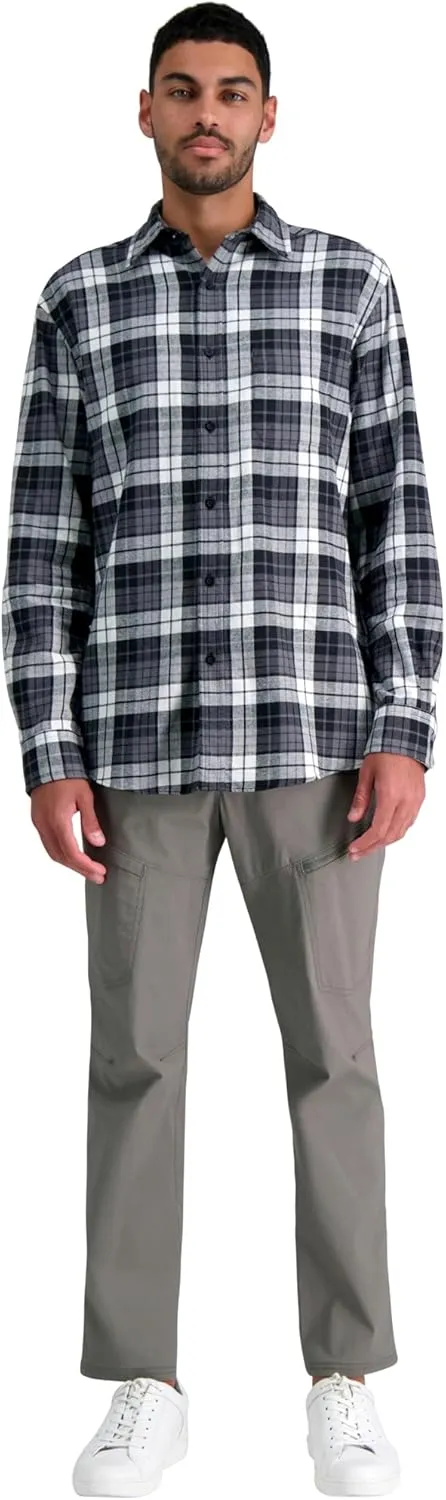 Haggar Men's Classic Plaid Flannel Shirt