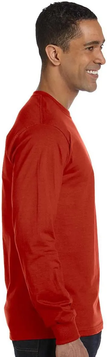 Hanes Essential-T 100% Cotton Long Sleeve T-Shirt 5286