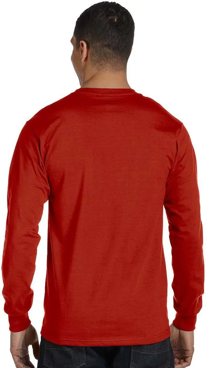 Hanes Essential-T 100% Cotton Long Sleeve T-Shirt 5286