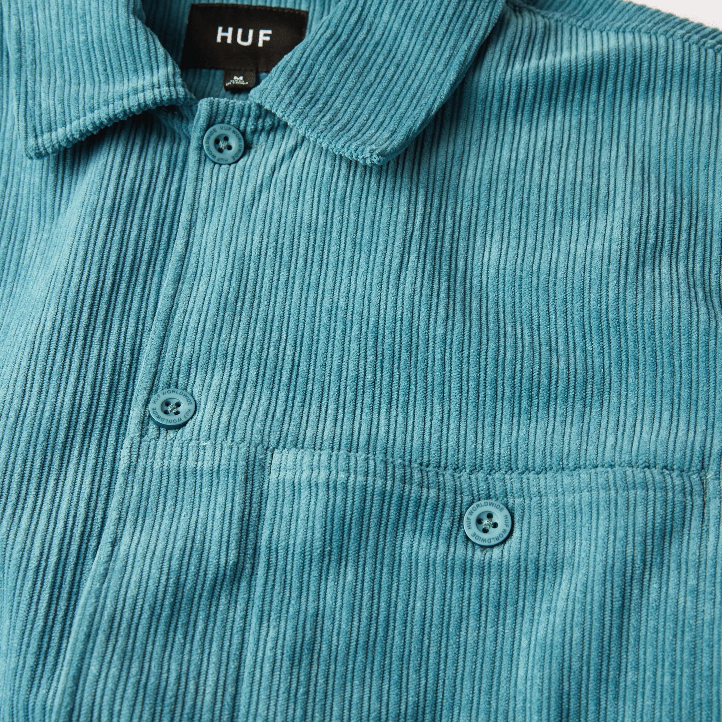 Mens Huf Co. Corduroy Overshirt - Stylish Casual Jacket with Soft Fabric