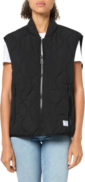 HUGO Women's Quilted Zip Up Bomber Jacket