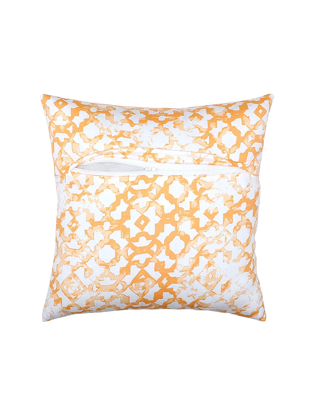 Jaali - Set Of 2 Cushion Covers (Orange) - Large