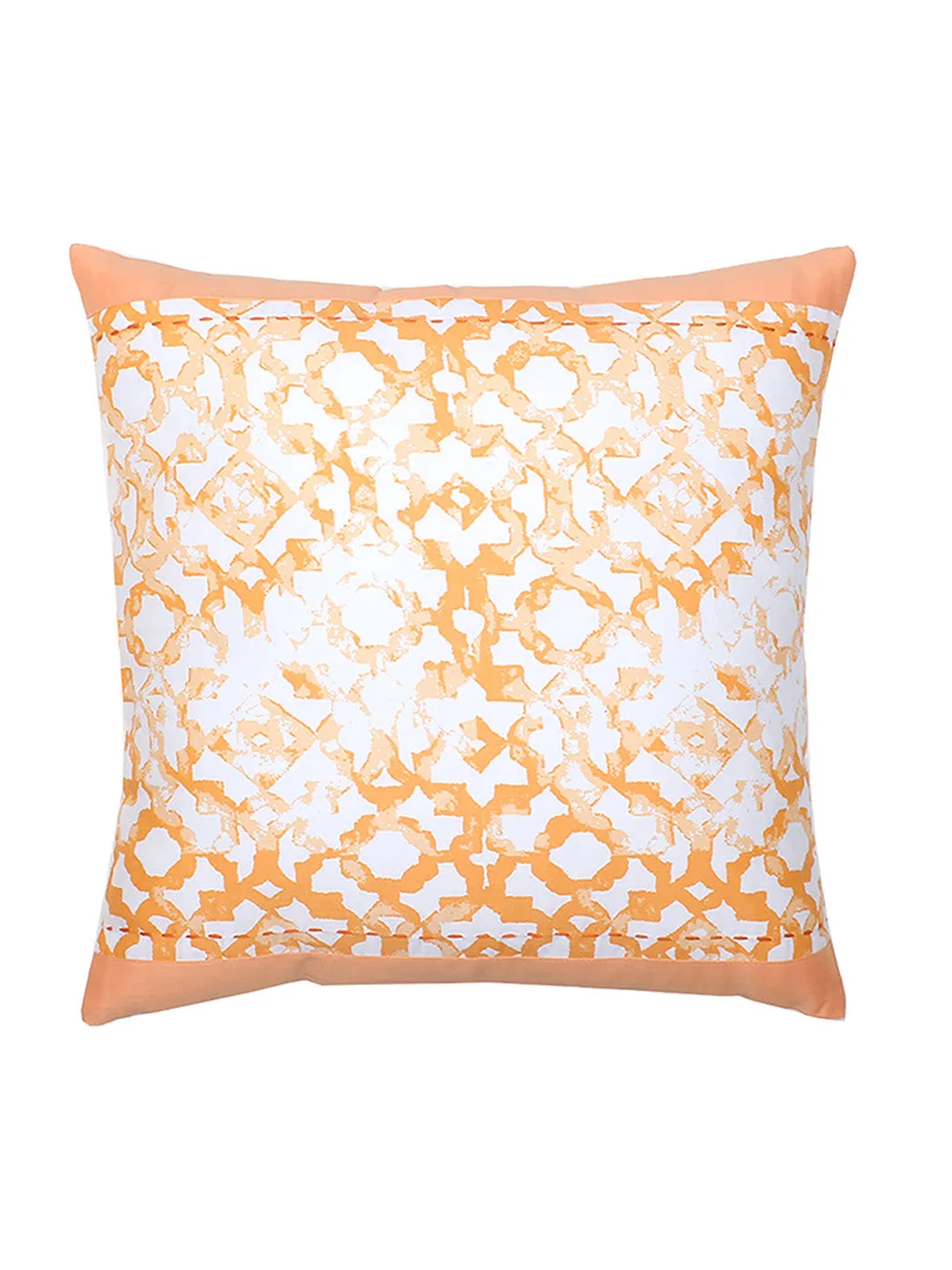 Jaali - Set Of 2 Cushion Covers (Orange) - Large