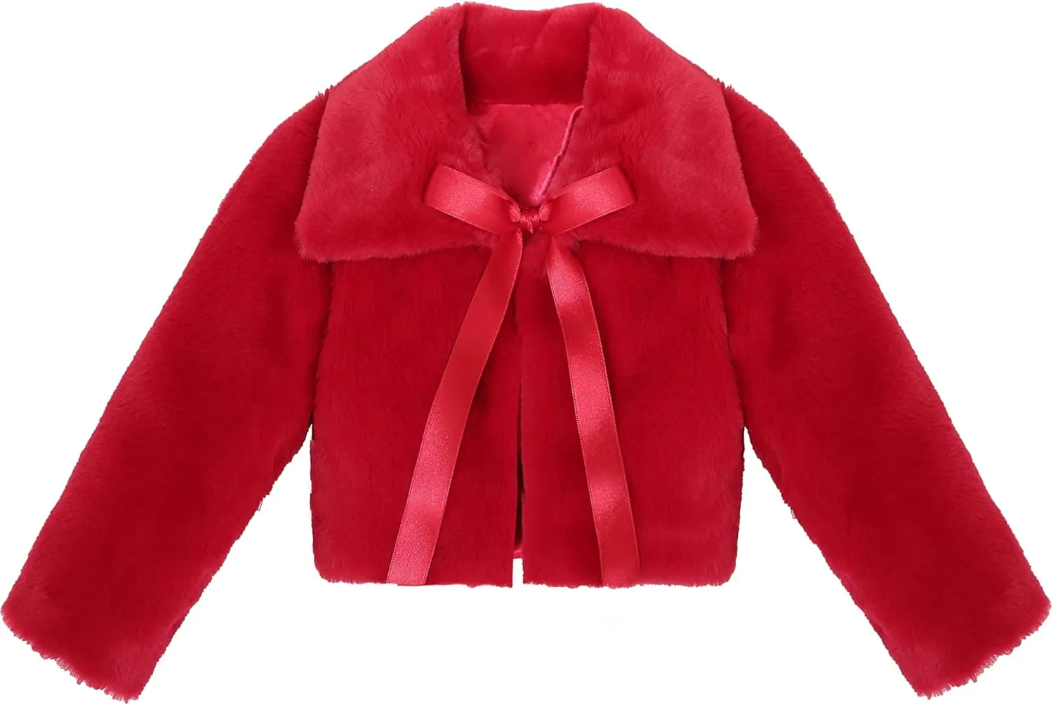 Lilax Toddler Puffer Jacket, Faux Fur Wedding Coat, Girls Plush Dress Coat