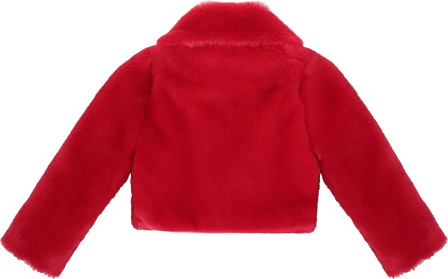 Lilax Toddler Puffer Jacket, Faux Fur Wedding Coat, Girls Plush Dress Coat