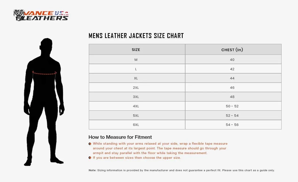 Men's Premium Classic Police Style Motorcycle Black Leather Jacket, Side Laces, & Removeable Thermal Liner