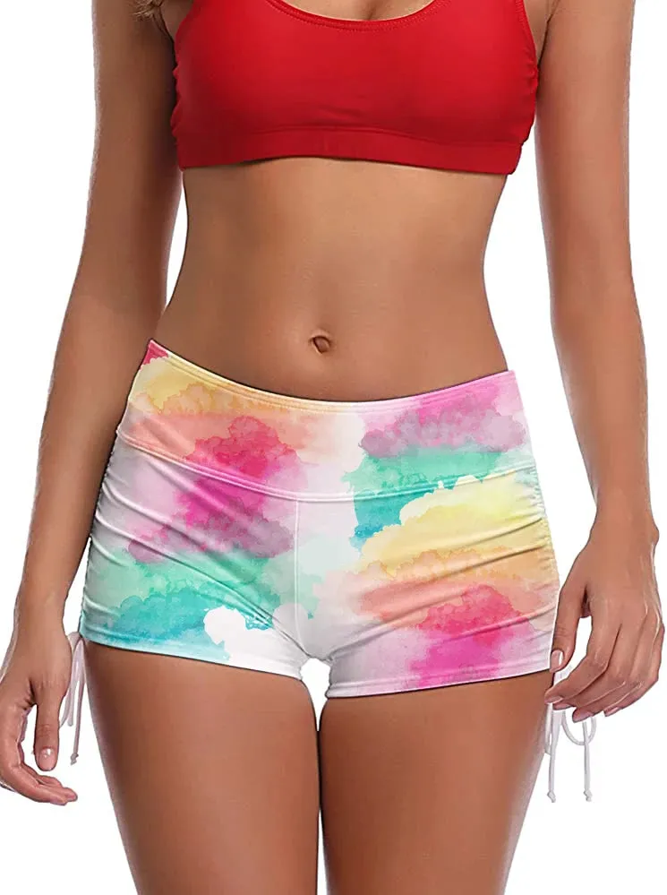 Printed Drawstring Hot Pants (7 Styles)