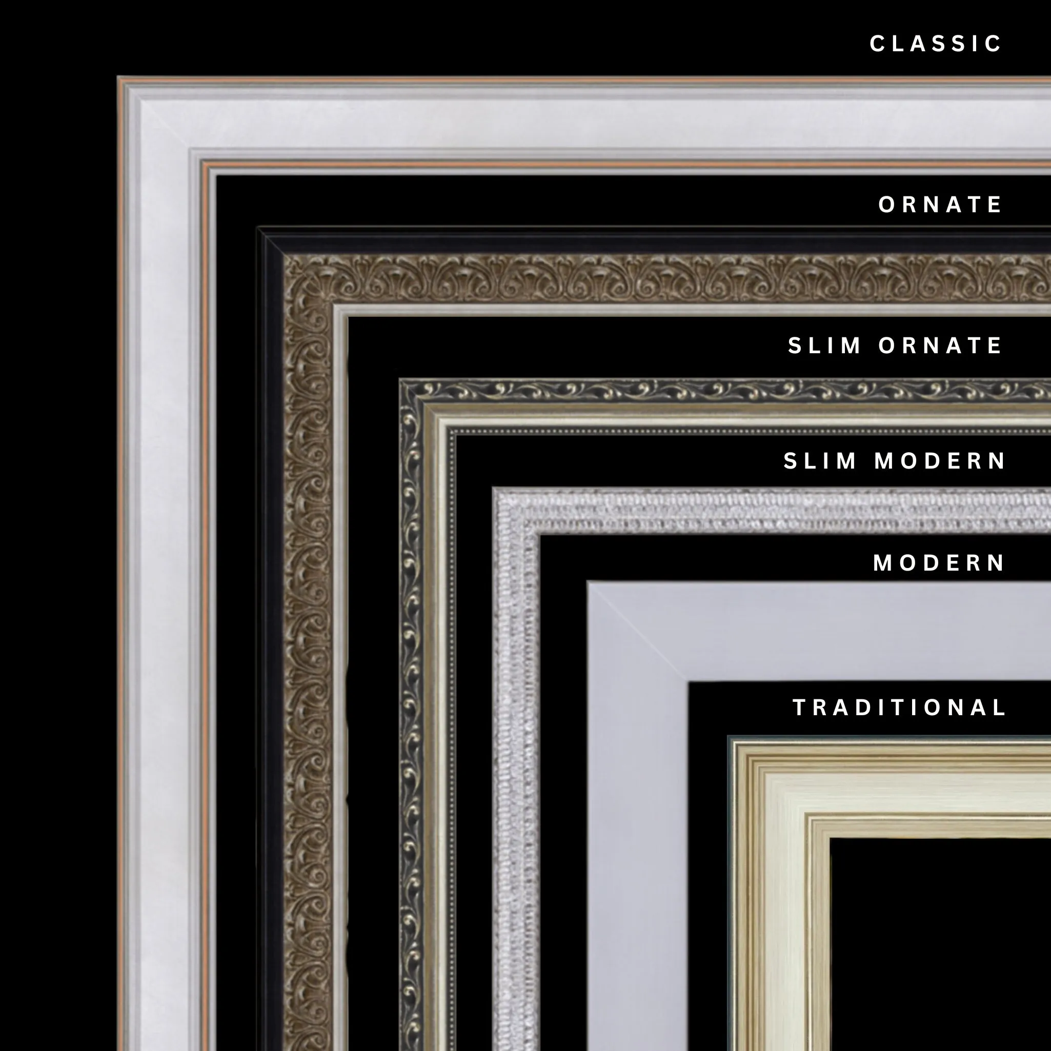 Silver 30x22 Picture Frame Ornate Traditional Classic Antique