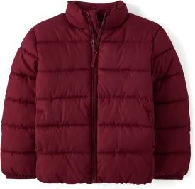 The Children's Place Boys' Big Kid Medium Weight Puffer Jacket, Wind, Water-Resistant Seasonal