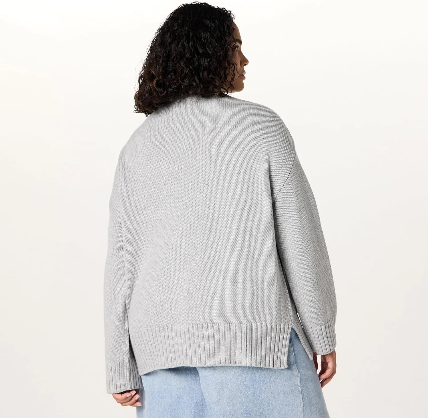 The Drop Women's Brigitte Cotton Blend Chunky Cardigan