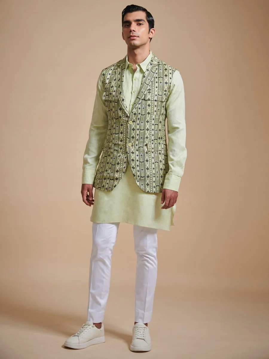 The Printed Lapel Waistcoat
