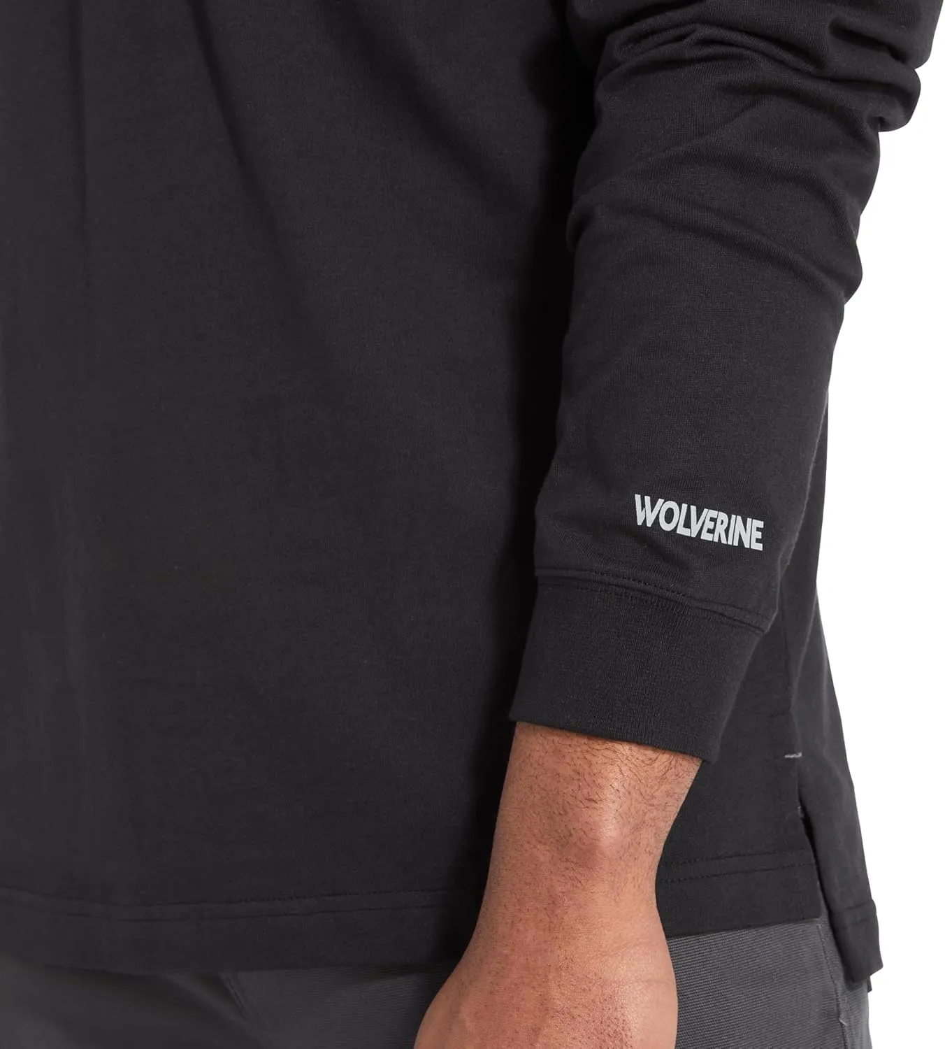 WOLVERINE Men's Guardian Cotton Long Sleeve Pocket Tee